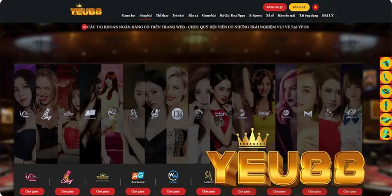 Giới thiệu về game cá cược casino Yeu88