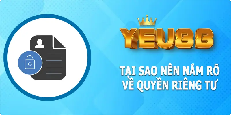 Vì sao game thủ nên nắm rõ về quyền riêng tư tại Yeu88