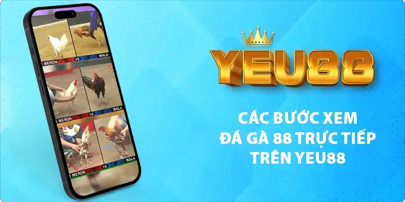 các bước xem đá gà 88 trực tiếp trên yeu88