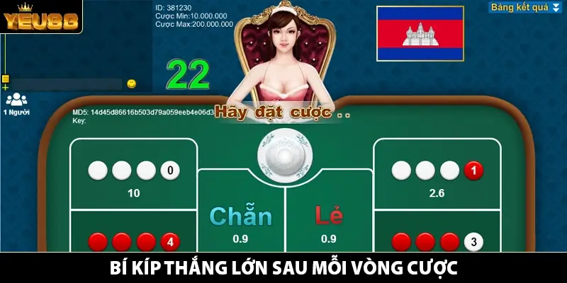 Bí kíp thắng lớn sau mỗi vòng cược